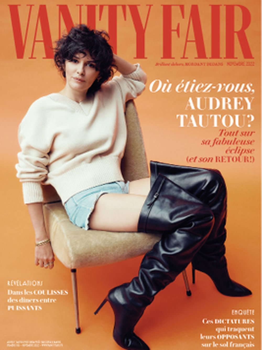 Vanity Fair Revista França 2022 #106 Audrey Justine Tautou Edição original