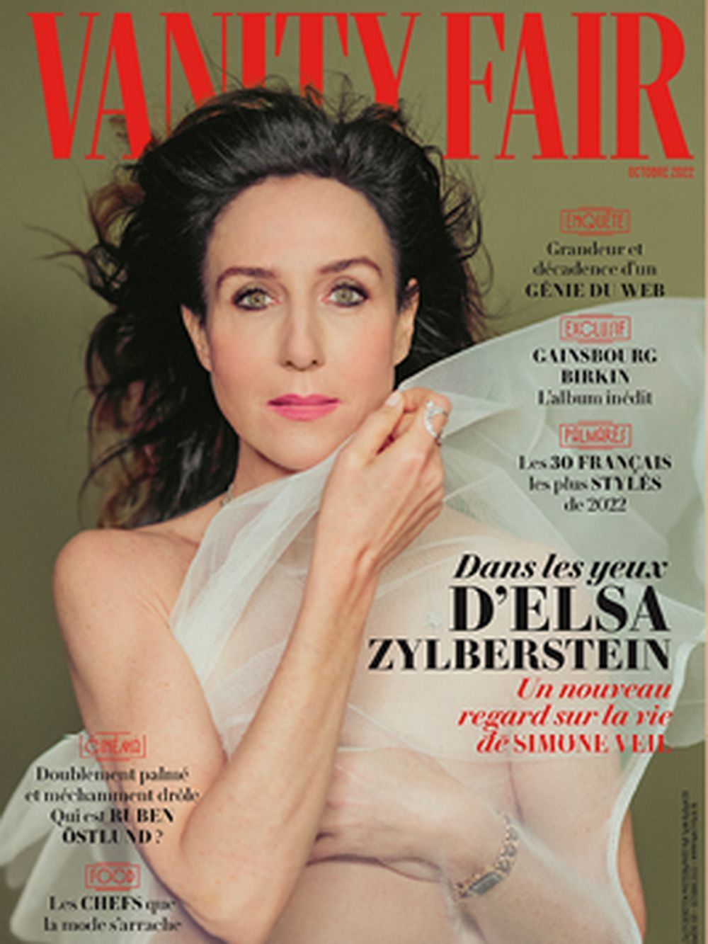 Vanity Fair Magasin Frankrig 2022 #105 Elsa Zylberstein Originaludgave