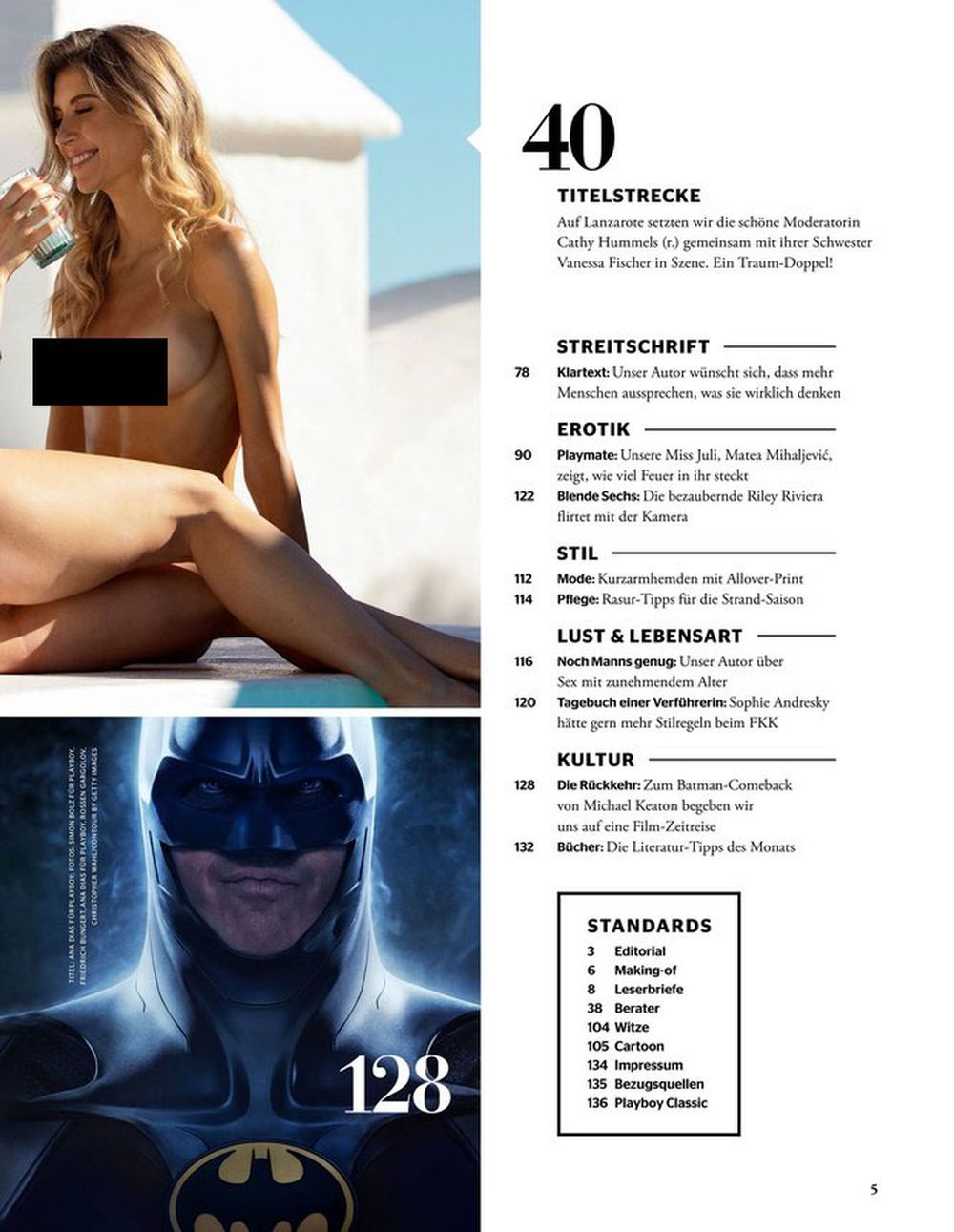 Playboy Magazine Germany 2023-07 Cathy Hummels Vanessa Fischer