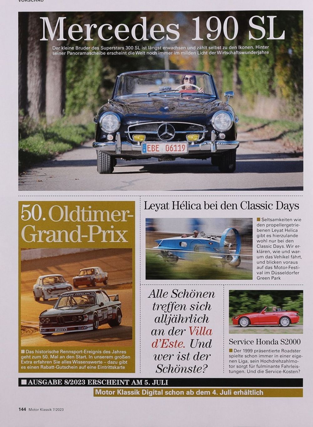 Motor Klassik Magazin Deutschland 2023-07 Lamborghini Porsche Matra