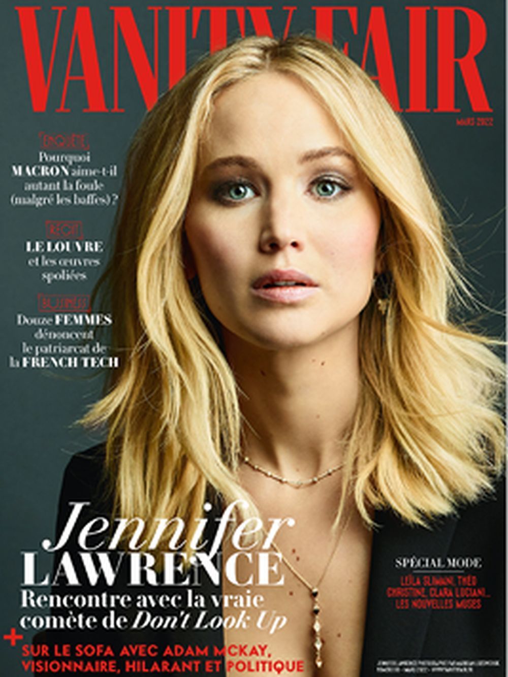 Vanity Fair Magasin Frankrike 2022 #98 Jennifer Lawrence Originalutgåva