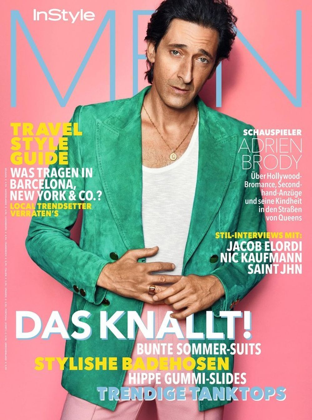 InStyle Men Magasin Tyskland 2023-02 Adrien Brody Originaludgave