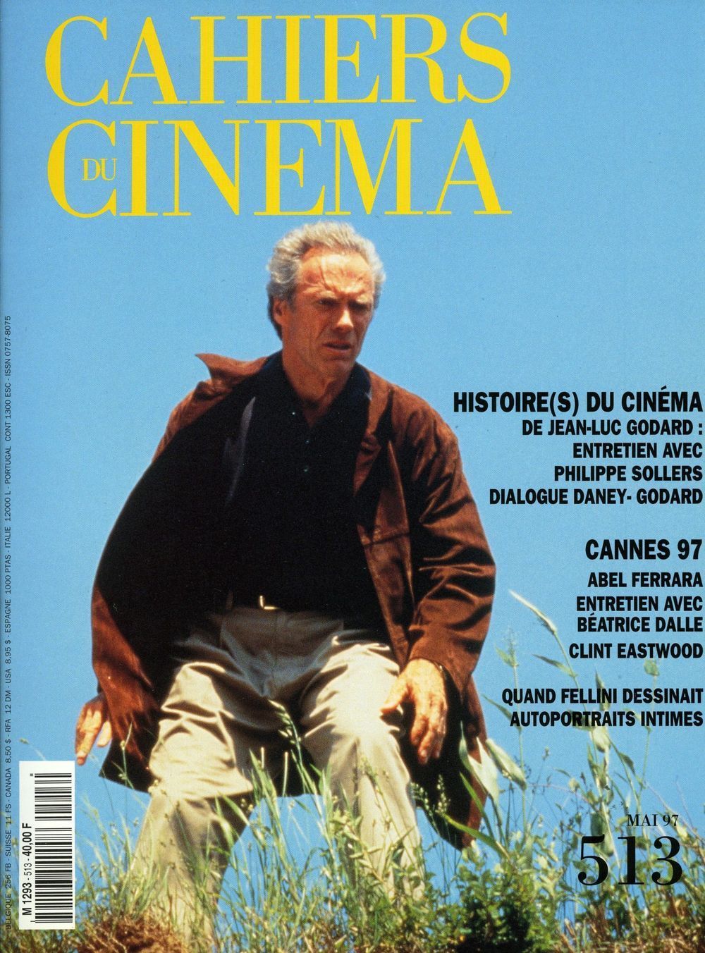 Cahiers Du Cinema Revista Francia 1997 #513 Clint Eastwood Edición original