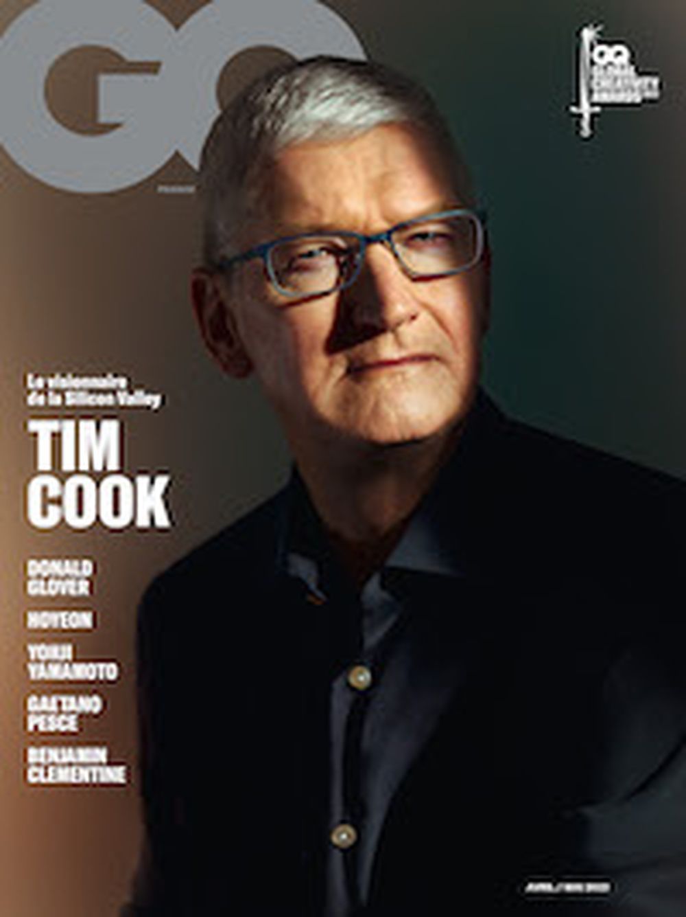 GQ Lehti Ranska 2023 #168 Tim Cook Alkuperäinen painos