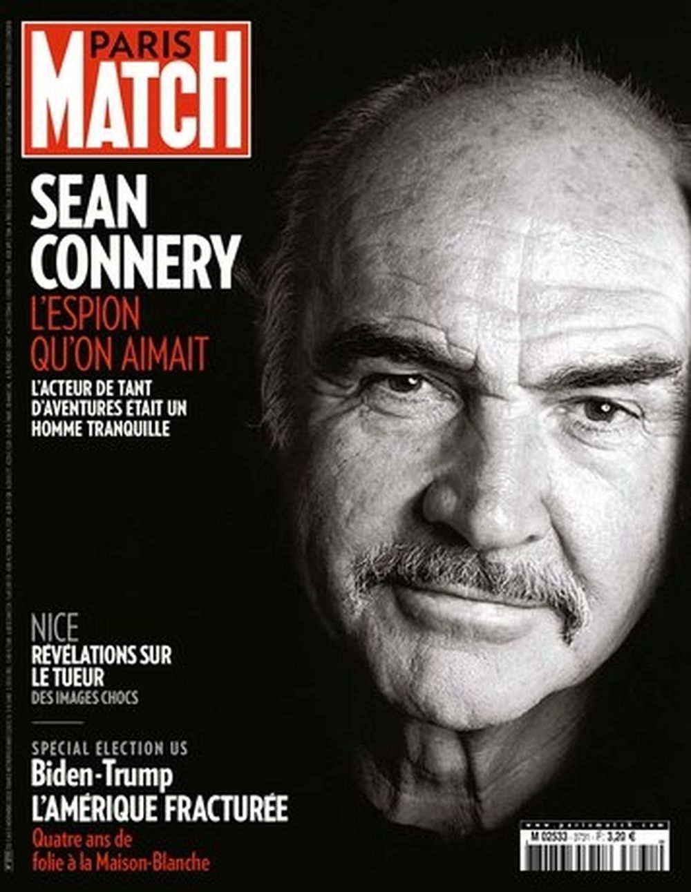 Paris Match Revista Francia 2020 #3731 Sean Connery Edición original