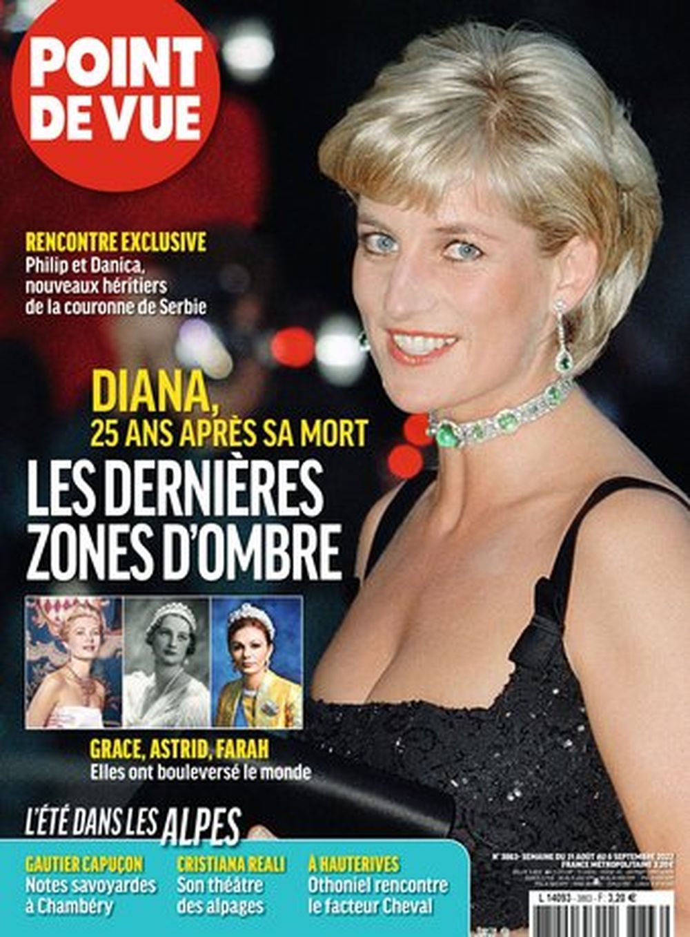 Point De Vue Lehti Ranska 2022 #3863 Diana Lady Di Alkuperäinen painos