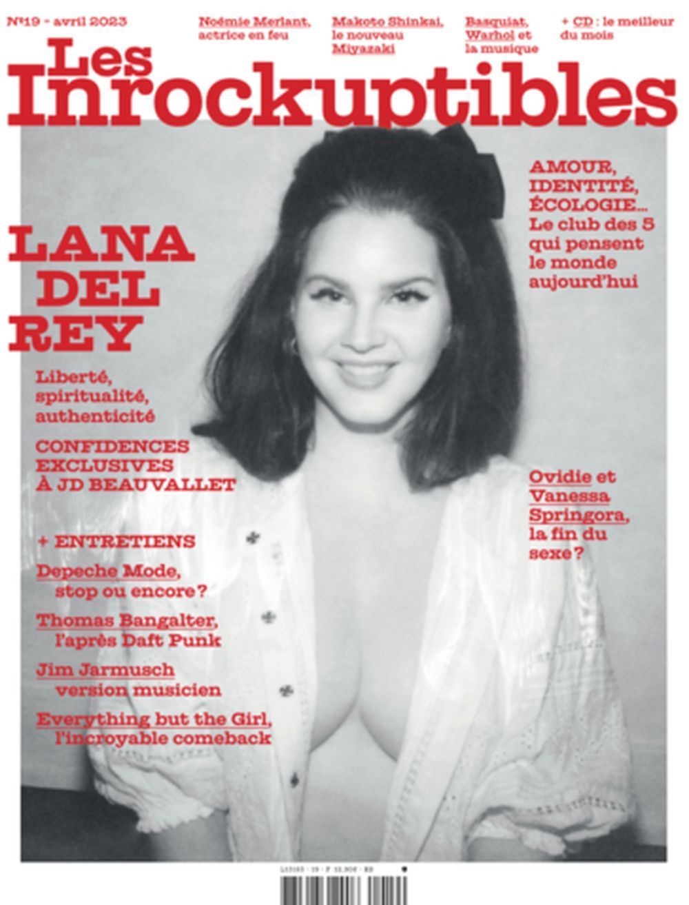Les Inrockuptibles Magasin Frankrike 2023 #19 Lana Del Rey Daft Punk Depeche Mode Originalutgåva