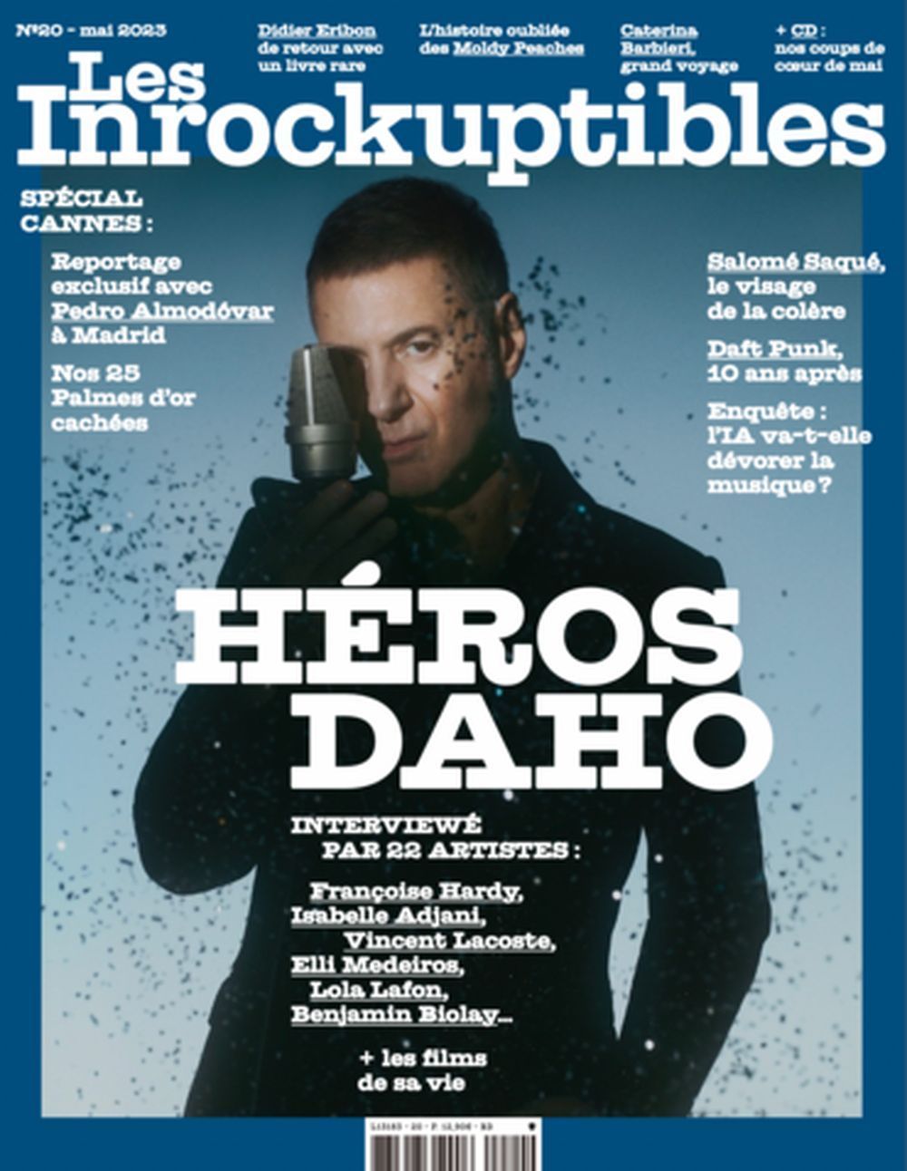 Les Inrockuptibles Lehti Ranska 2023 #20 Etienne Daho Daft Punk Moldy Peaches Alkuperäinen painos