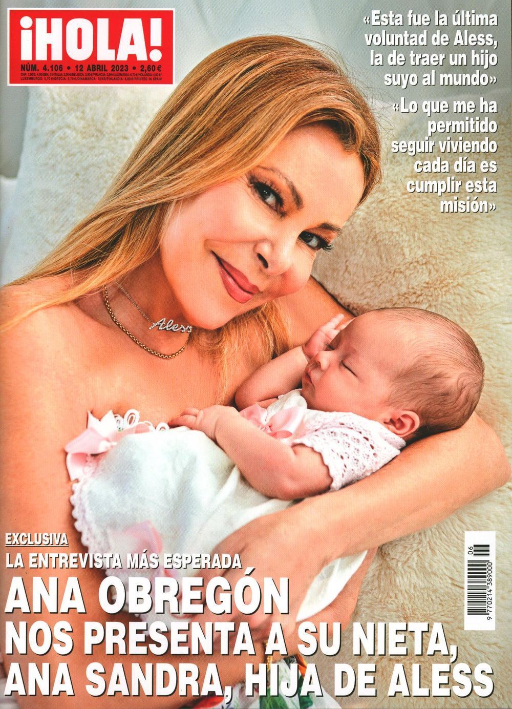 Hola Rivista Spagna 2023 #4106 Ana Obregon Edizione originale