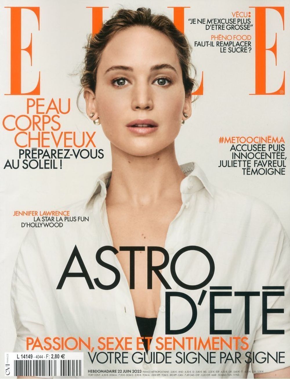 Elle Magasin Frankrike 2023 #4044 Jennifer Shrader Lawrence Originalutgåva