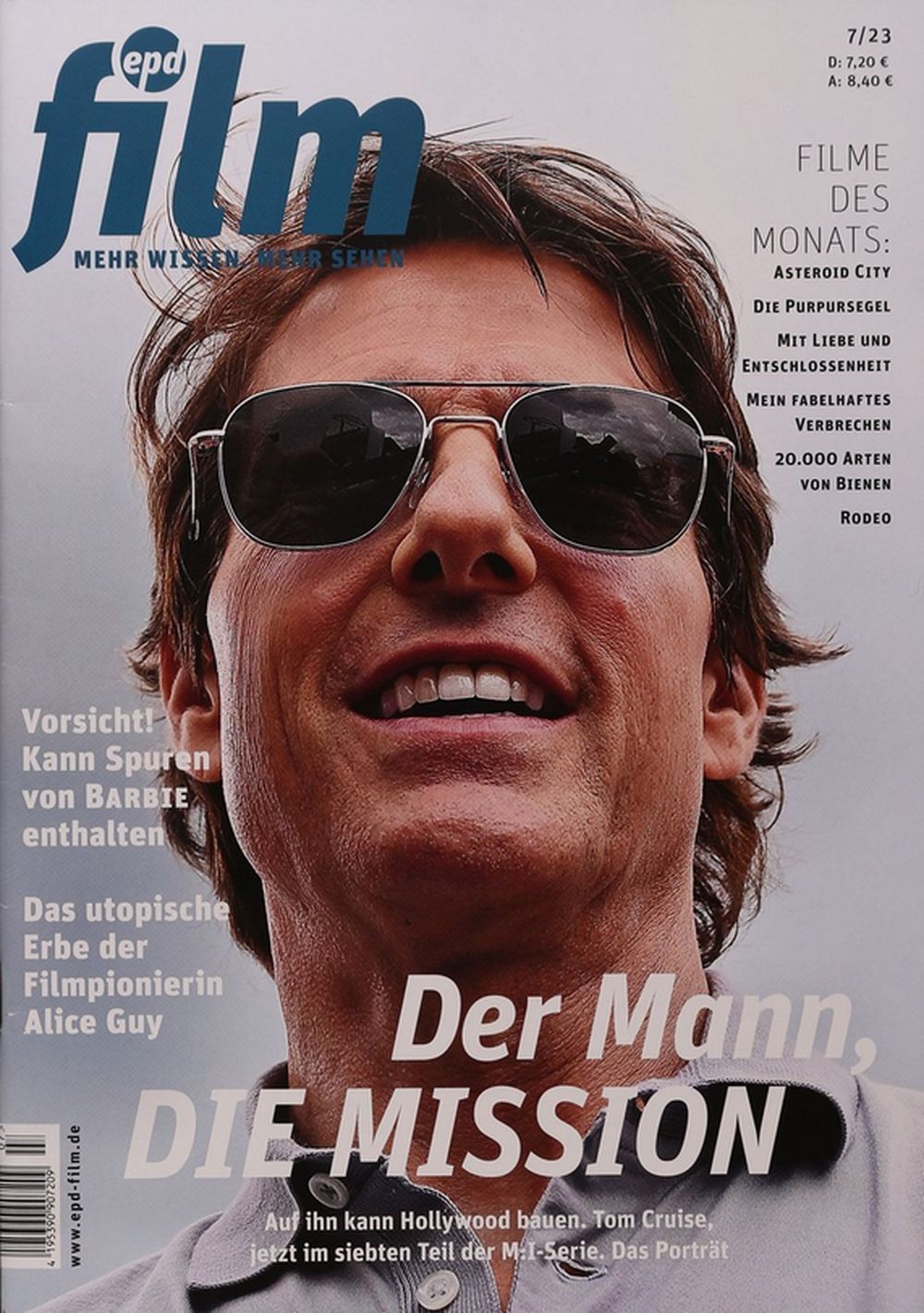 EPD Film Magazine Germany 2023-07 Tom Cruise Barbie Alice Guy