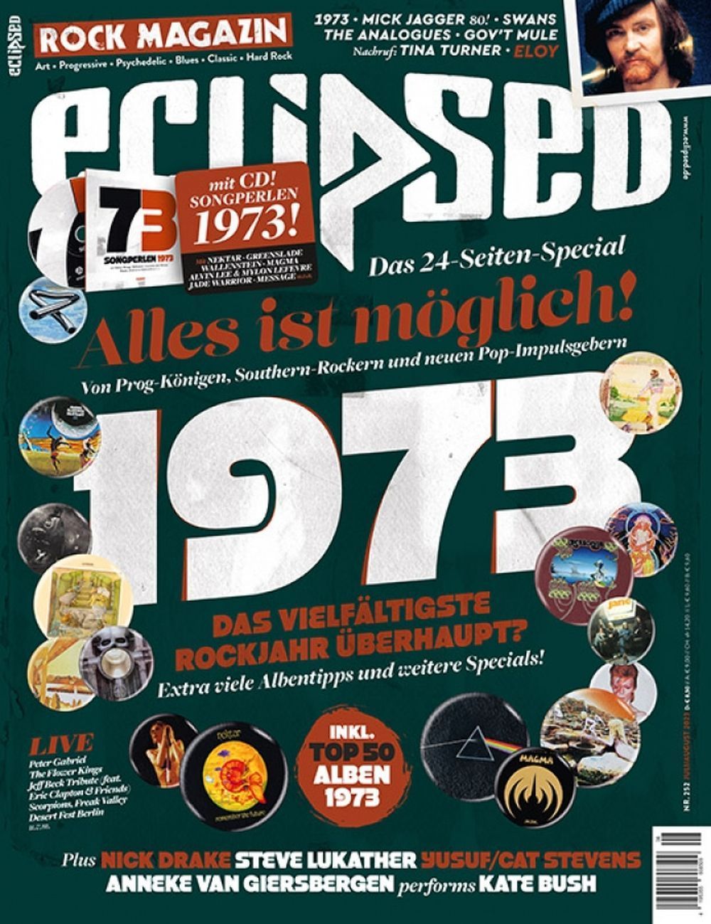 Eclipsed Revista Alemania 2023 #252 Procol Harum Nektar Demons Eye Out Of Focus
