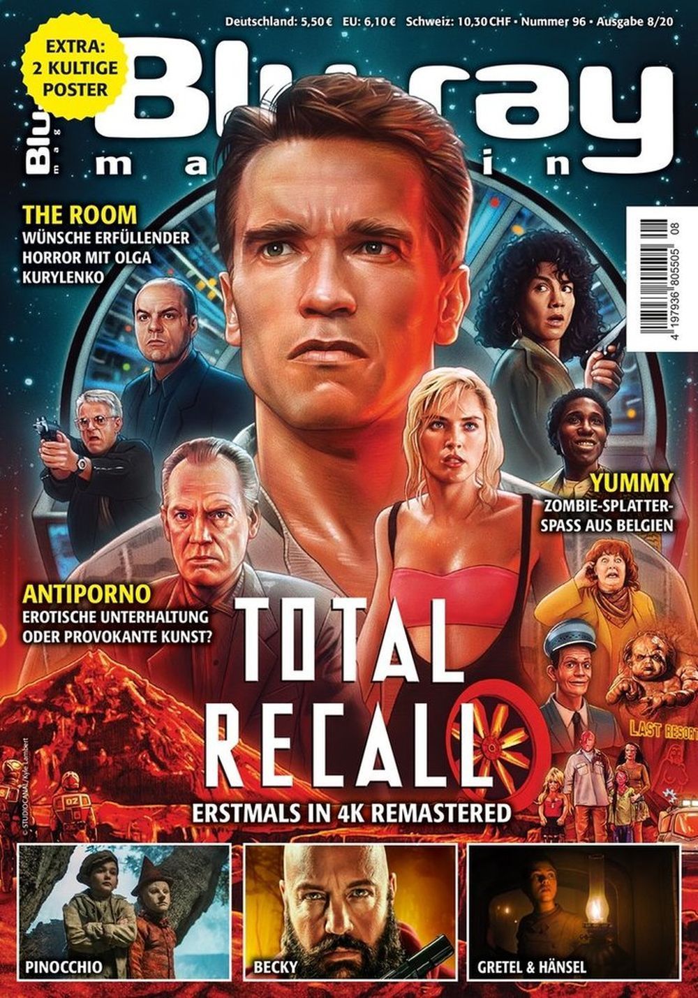 Blu-ray Lehti Saksa 2020-08 Arnold Schwarzenegger Total Recall Becky