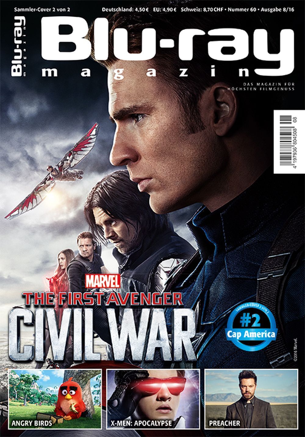 Blu Ray Magazin Deutschland 2016-08 Chris Evans