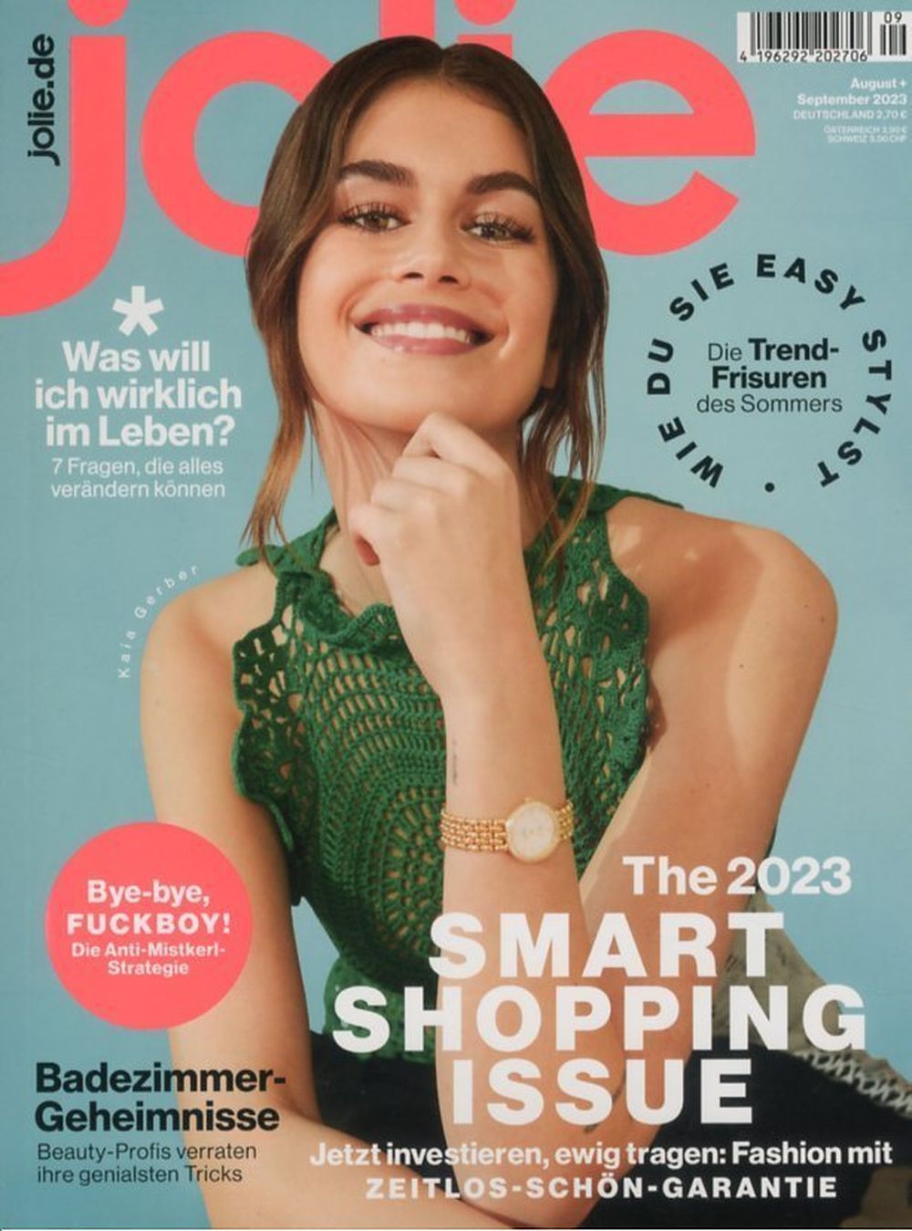 Jolie Magazine Allemagne 2023-08+09 Kaia Gerber Édition originale