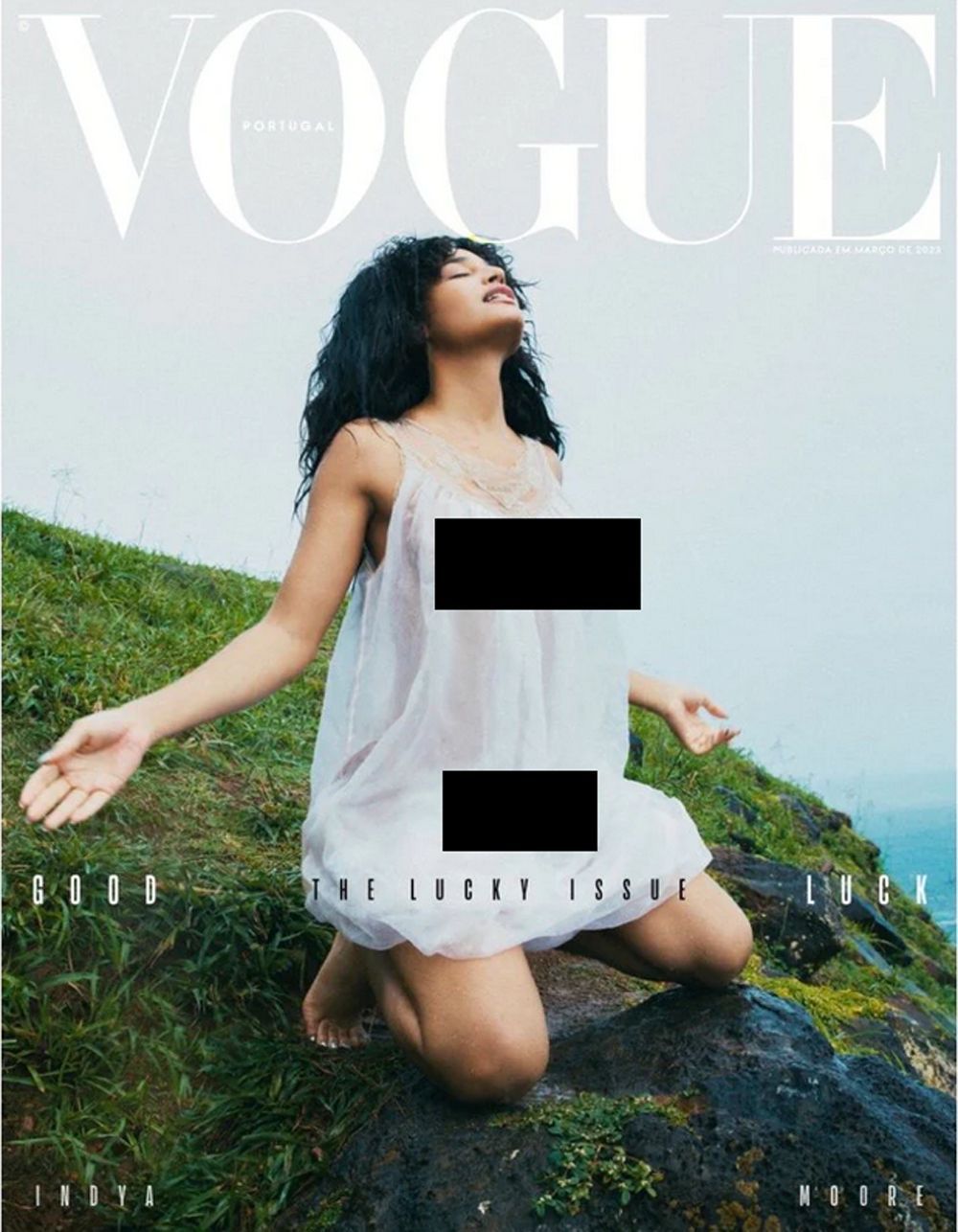 Vogue Magazine Portugal 2023-03 Indya Moore Original Print Issue Cover #4