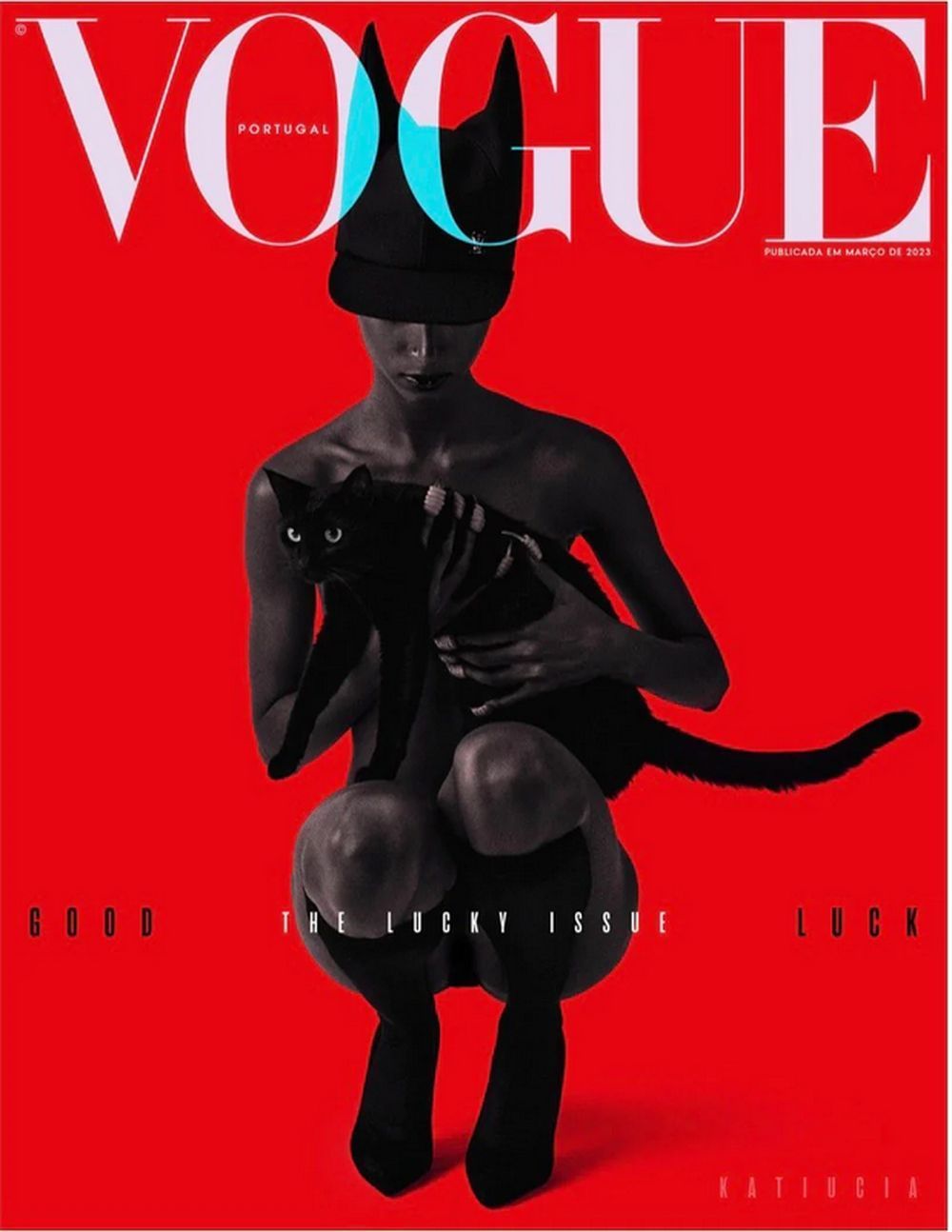 Vogue Tijdschrift Portugal 2023-03 Katiucia Originele uitgave Cover #3