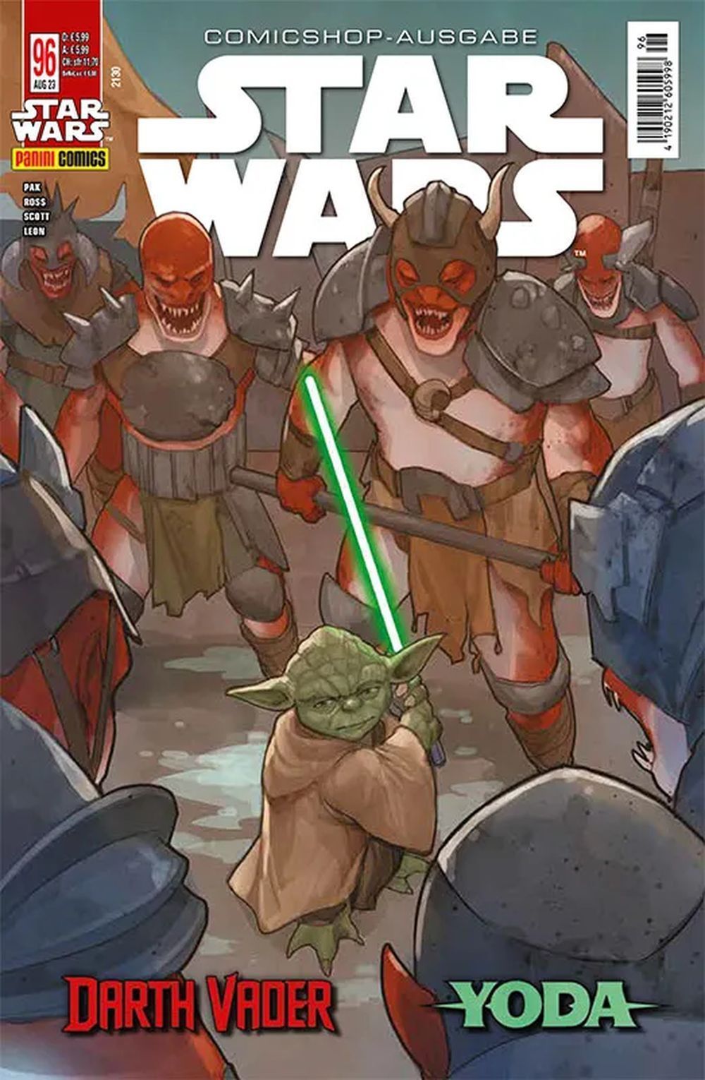 Star Wars Comic Germania 2023 #96 Yoda Darth Vader Comicshop Edizione originale