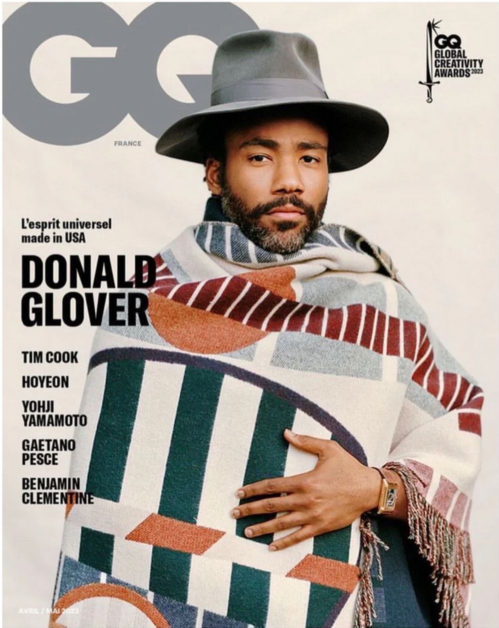 GQ Revista Francia 2023 #168 Donald Glover Edición original