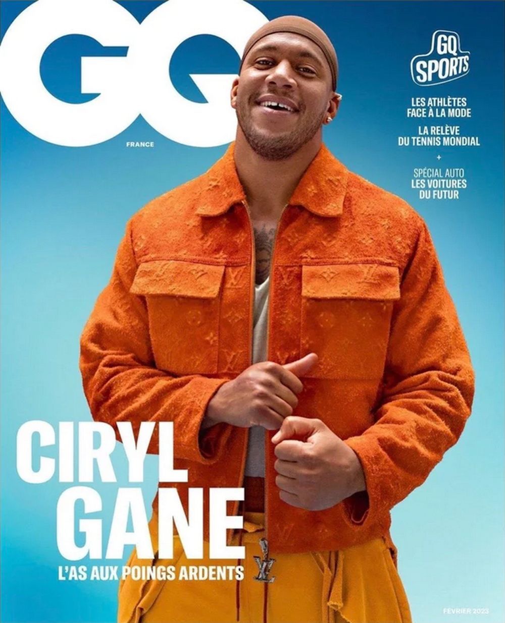 GQ Lehti Ranska 2023 #166 Ciryl Gane Alkuperäinen painos