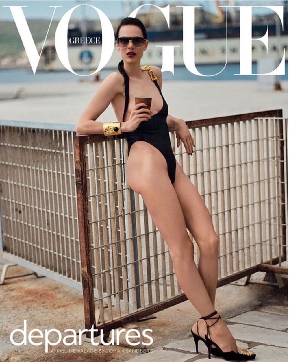 Vogue Magazine Greece 2023-06 1 Aymeline Valade Original Print Issue Cover #1