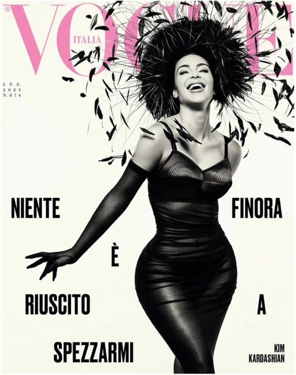 Vogue Magazine Italy 2023-07 Kim Kardashian Original Print Issue