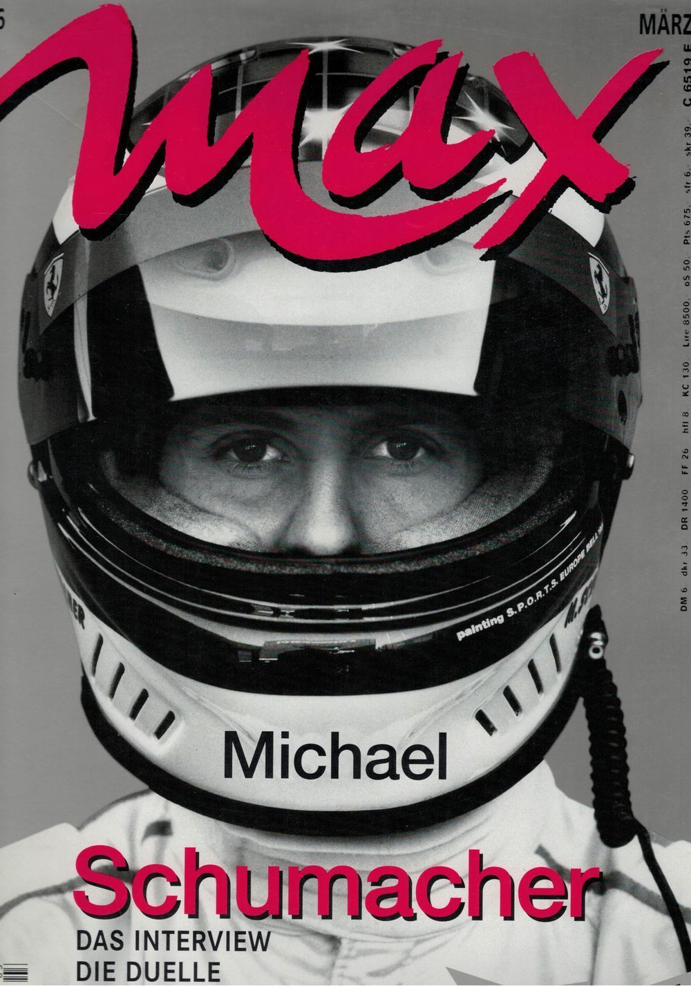 Max Magazin Deutschland 1996-03 Michael Schumacher Nick Cave Jean-Baptiste Mondino