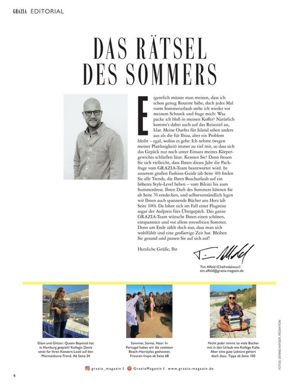 Grazia Magazine Germany 2023-15 Heidi Klum Nathalie Portman Harry Styles Anna Wintour