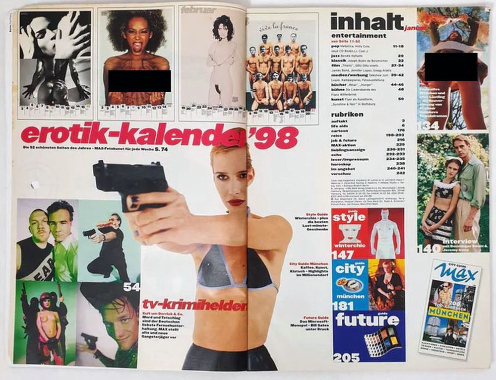 Max Magazin Deutschland 1998-01 Jodie Foster Milla Jovovich Brooke Shield Eva Habermann