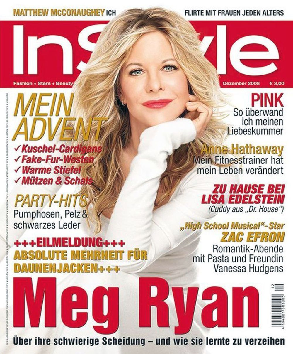 InStyle Magazin Deutschland 2008-12 Meg Ryan
