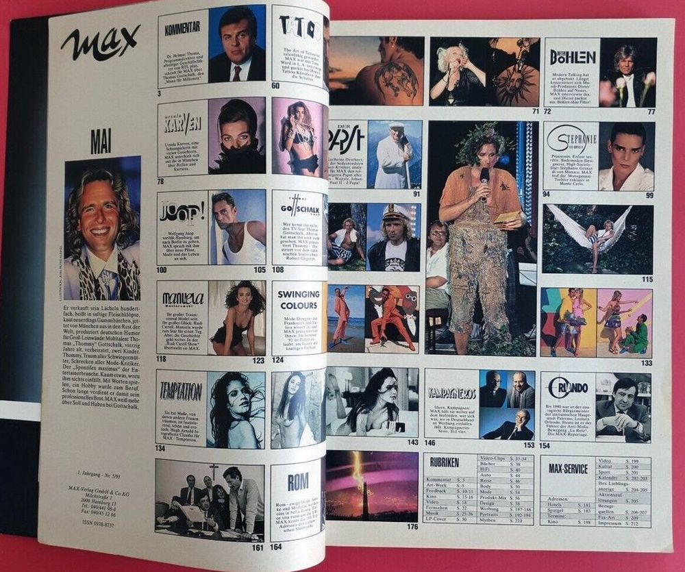 Max Magazin Deutschland 1991-05 Thomas Gottschalk