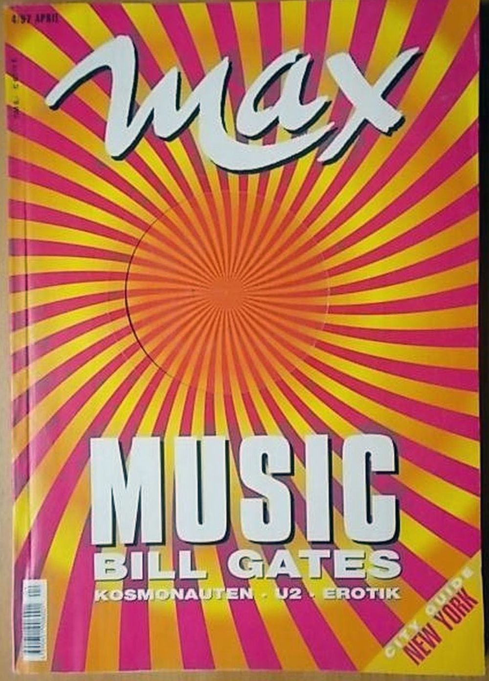 Max Rivista Germania 1997-04 Bill Gates York Edizione originale