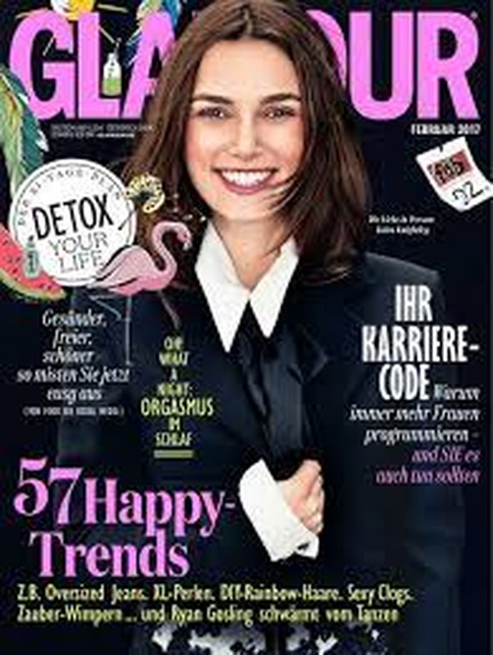 Glamour Magazin Deutschland 2017-02 Keira Knightley