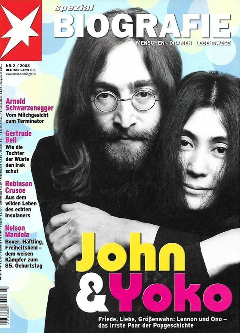 Stern Biografie Magazin Deutschland 2003-02 John Lennon Yoko Ono