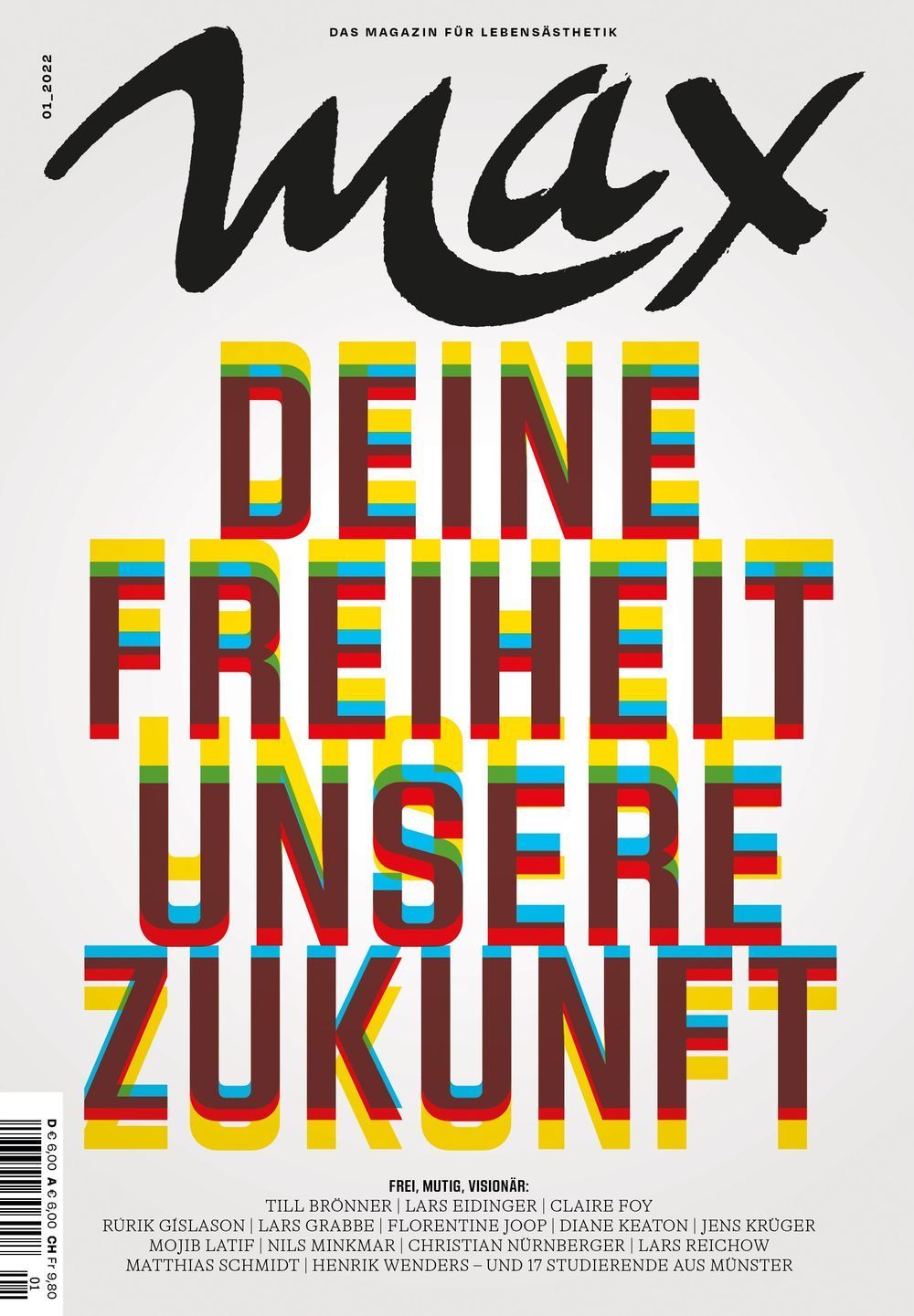 Max Magazine Germany 2022-01 Diane Keaton Claire Foy Rubrik Gislasson Original Print Issue