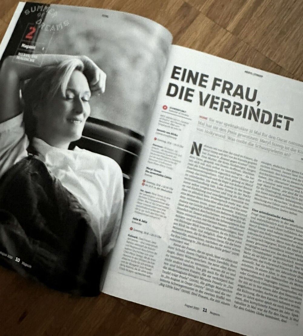 Arte Magazine Germany 2020-08 Meryl Streep