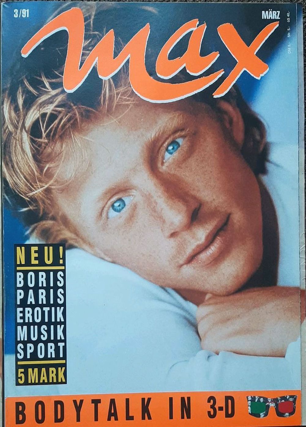 Max Magazin Deutschland 1991-03 Boris Becker