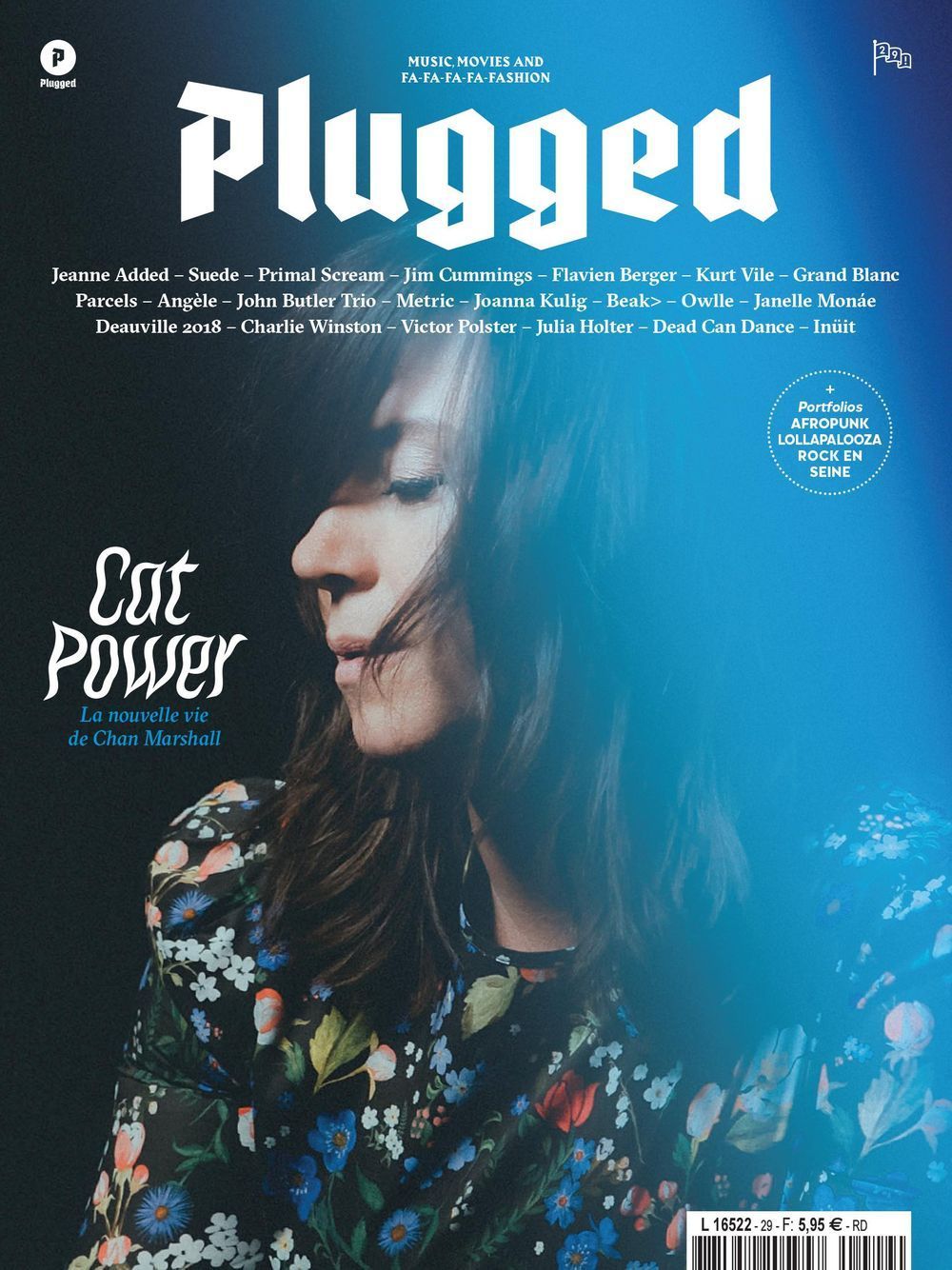 Plugged Lehti Ranska 2018 #29 Cat Power Janne Added Suede Primal SCream Chan Marshall Alkuperäinen painos