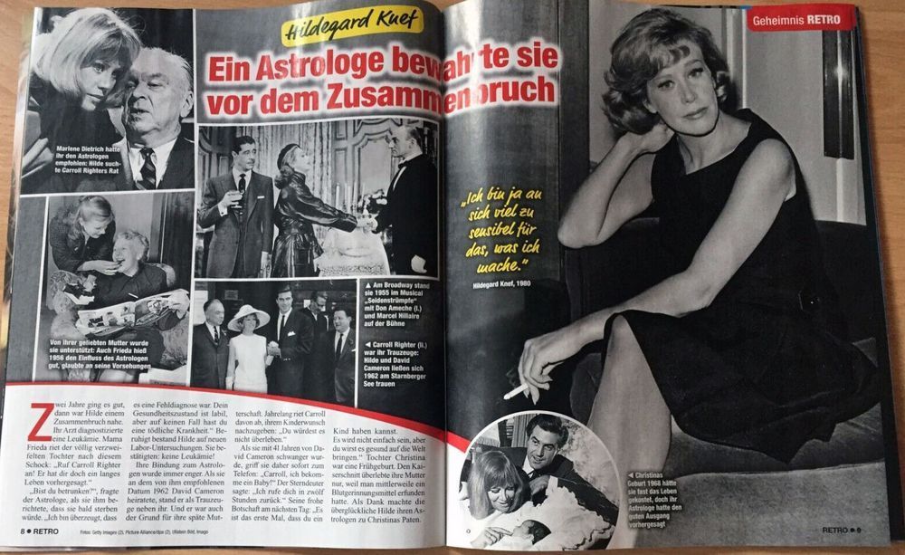 Retro Magazin Deutschland 2022-01 Gregory Peck Hildegard Knef Freddie Mercury Elvis