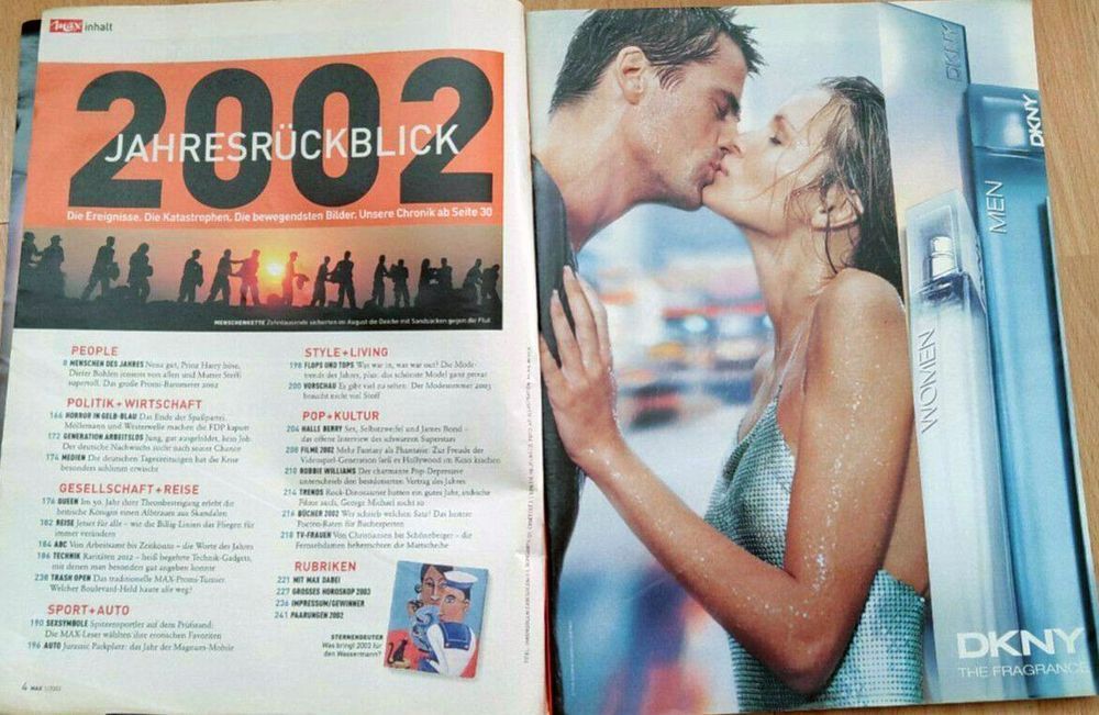 Max Magazine Germany 2002-01 Halle Berry Original Print Issue