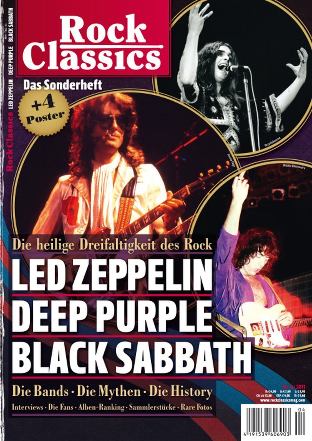 Rock Classics Tijdschrift Duitsland 2017 #4 Led Zeppelin Deep Purple Black Sabbath Originele uitgave