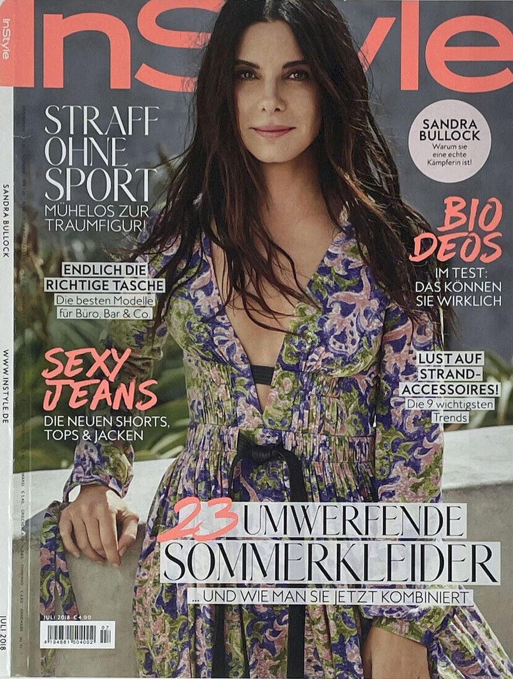 InStyle Magazin Deutschland 2018-07 Sandra Bullock