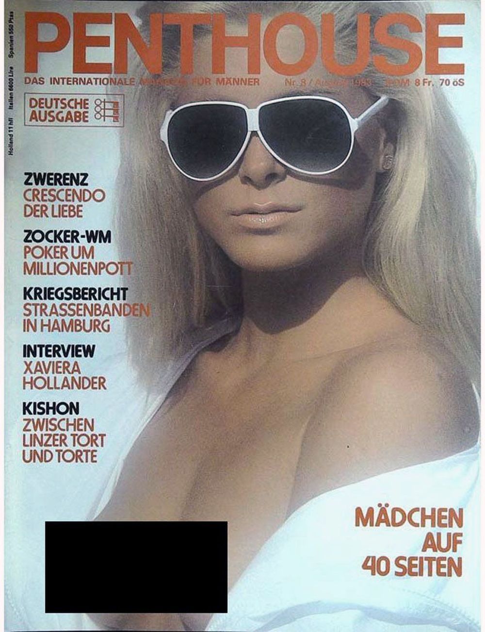 Penthouse Magazin Deutschland 1983-08 Shana Zwerenz Xaviera Hollander Kishon