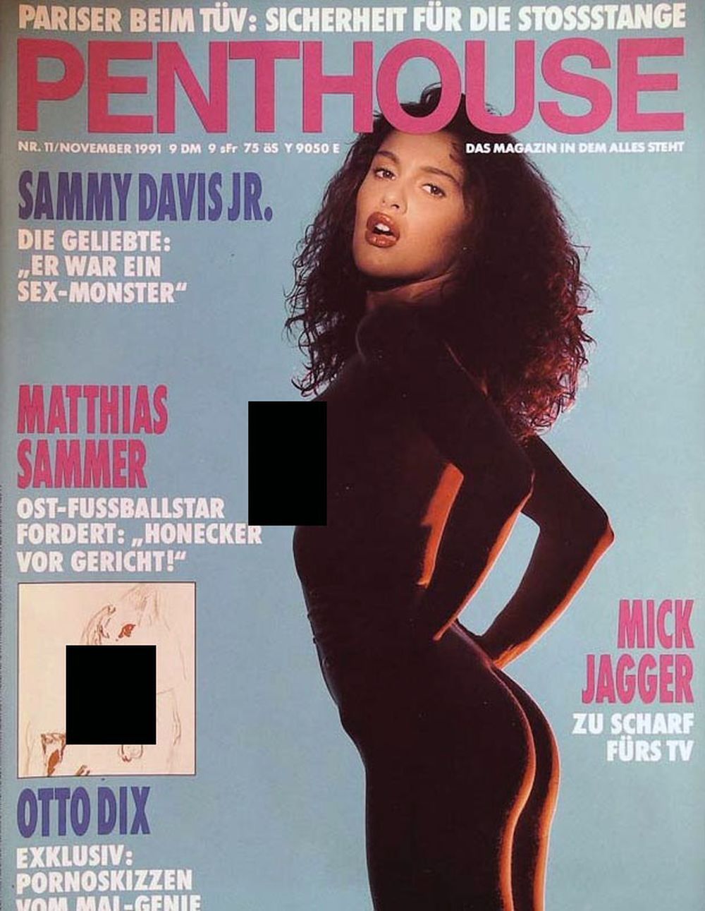 Penthouse Magazin Deutschland 1991-11 Nathalie Sammy Davis Jr. Otto Dix Mick Jagger