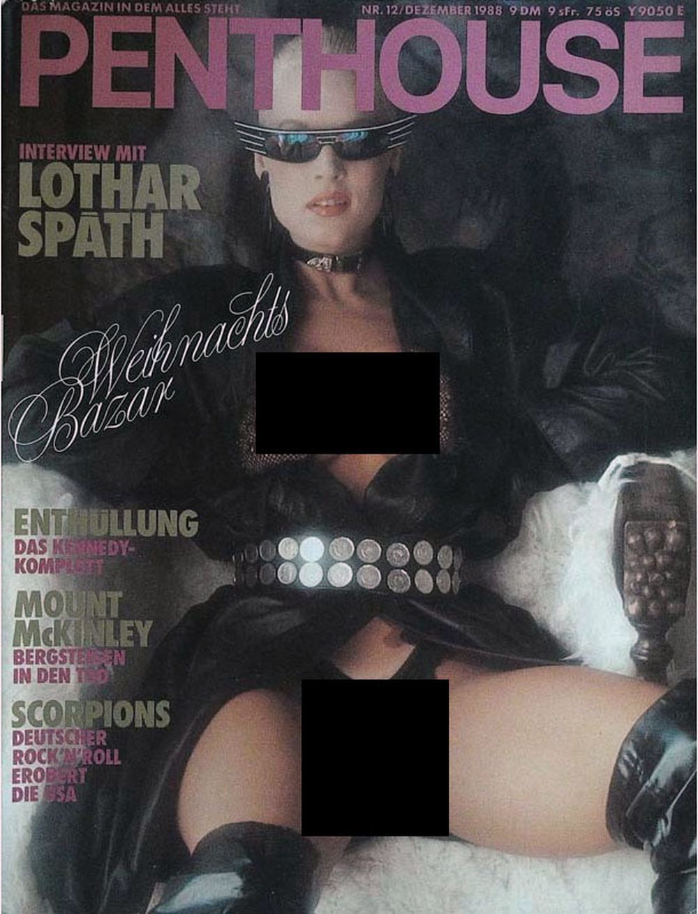 Penthouse Magazin Deutschland 1988-12 Delia Sheppard Lothar Späth Kennedy Scorpions