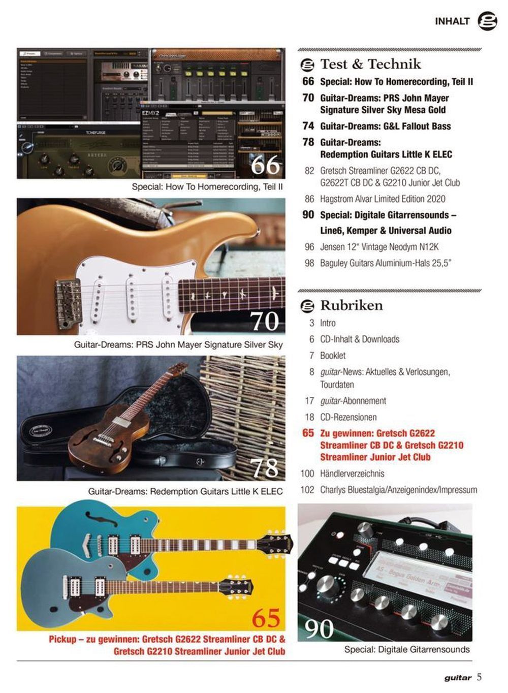 Guitar Tijdschrift Duitsland 2020-10 – Peter Green Motörhead Corey Taylor – Originele uitgave