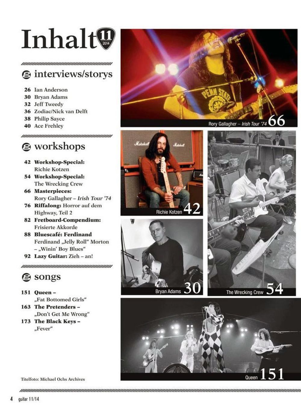 Guitar Magazin Deutschland 2014-11 Rory Gallagher Richie Kotzen Wrecking Crew