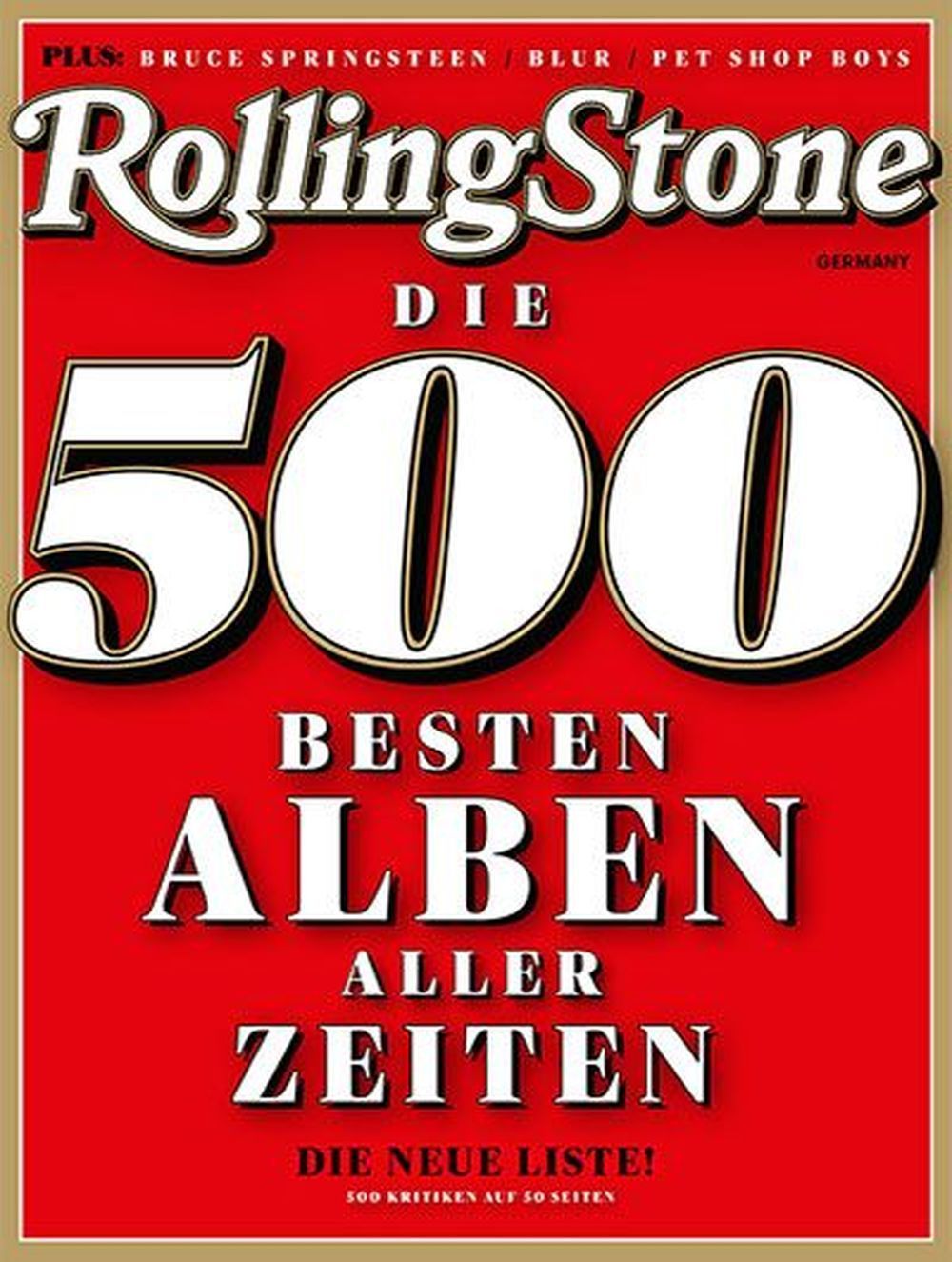 Rolling Stone Magazine Germany 2023-08 #346 500 Best Bruce Springsteen Pet Shop Boys Nico