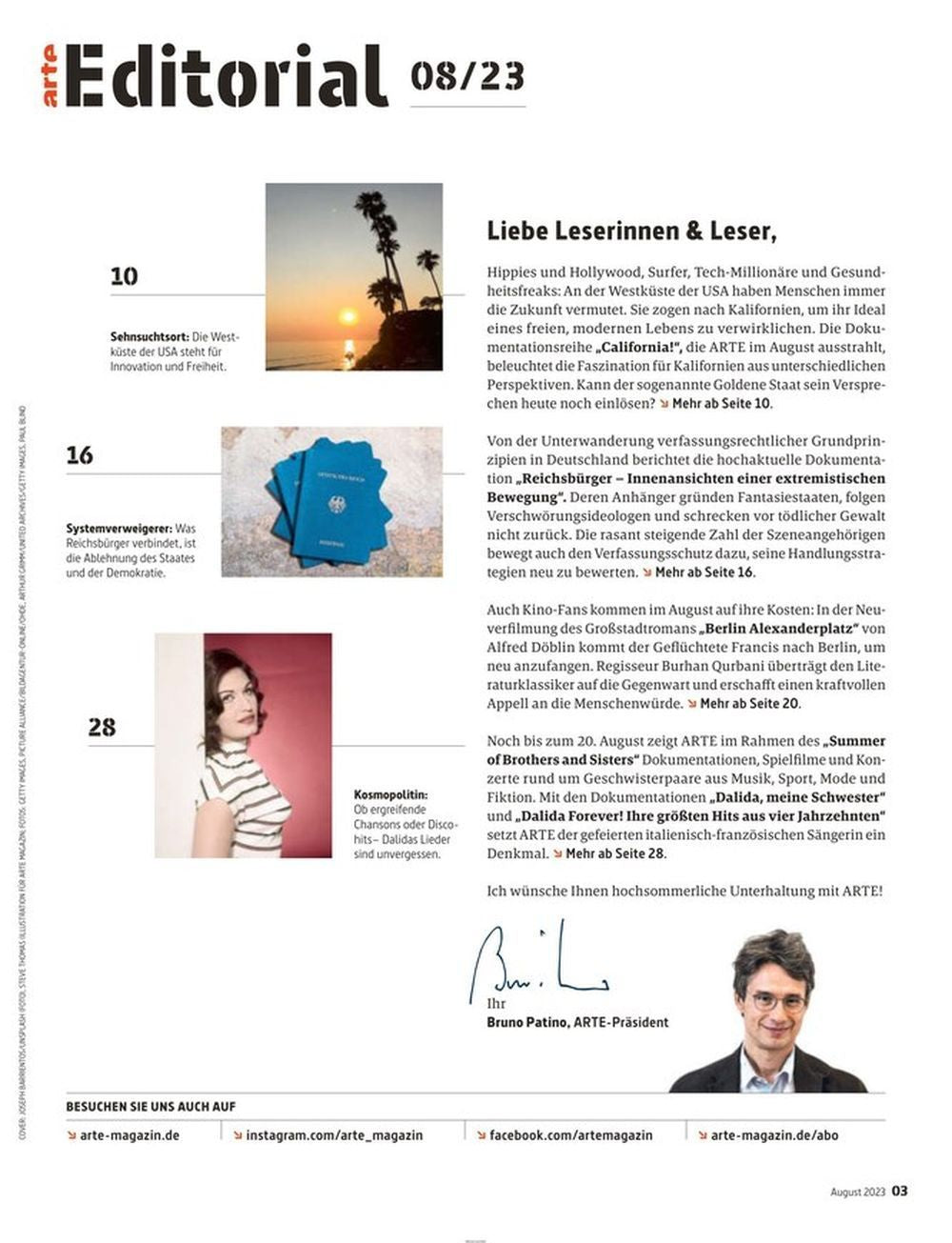 Arte Magazine Germany 2023-08 California Dream