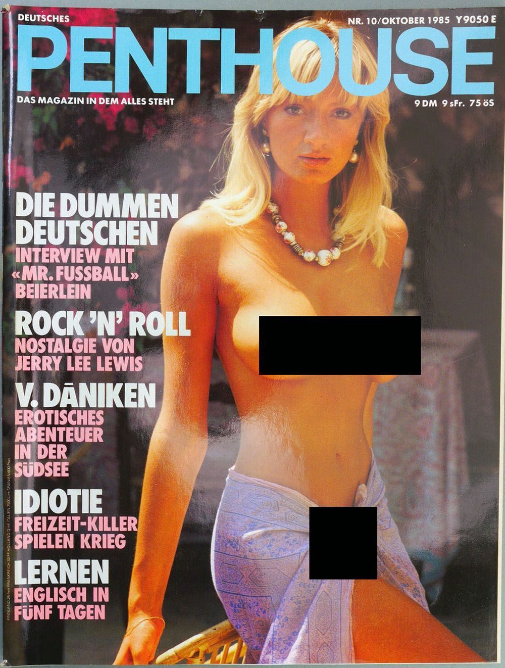 Penthouse Magazin Deutschland 1985-10 Jerry Lee Lewis Von Däniken